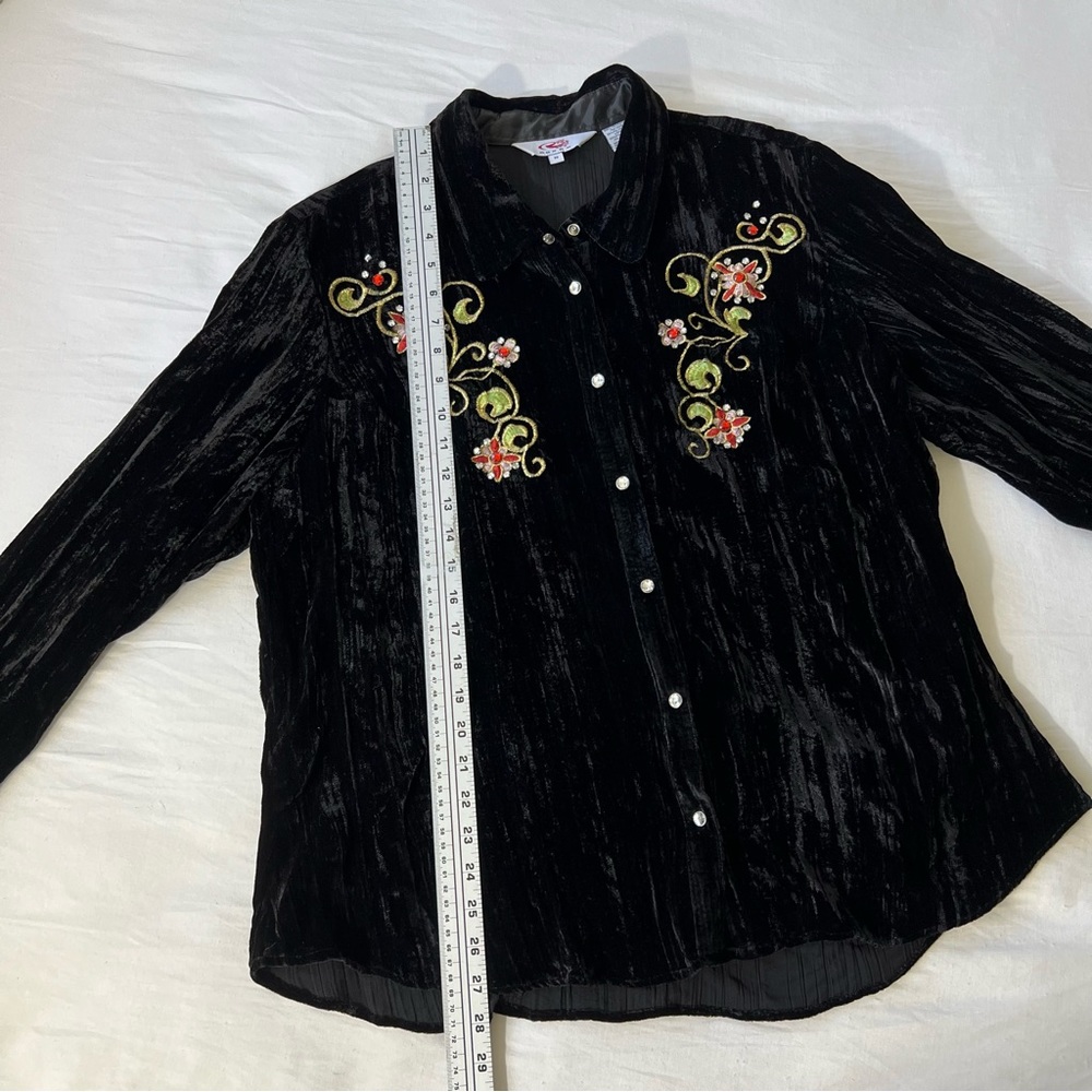 Beautiful Vintage Roper Blouse Embroidery Size 2X - Picture 3 of 11